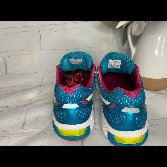 Asics Gel Exalt 2 Running Shoe Sneaker Women 9 Lightning Blue Pink Raspberry - Picture 7 of 7